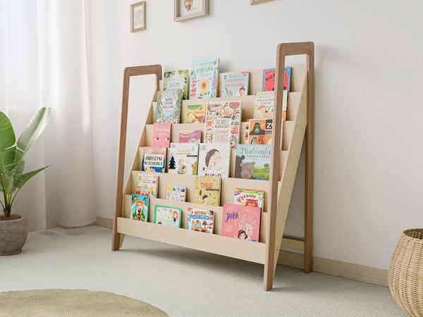 Large Children's Bookcase – Modern Wooden Design - Woodz
