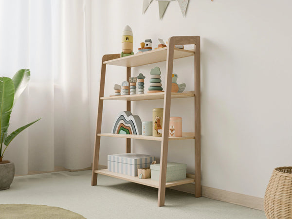 Tall Storage Shelf for Kids – Wooden Design - Woodz