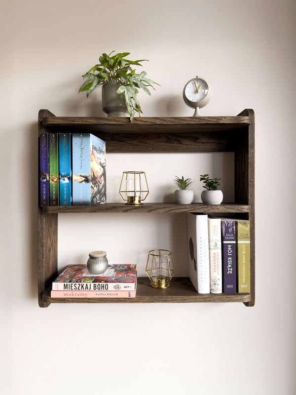 Mid-Century Wall Bookshelf – 3-Tier Floating Shelf